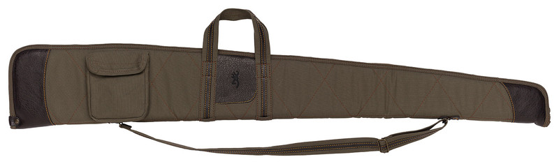 Browning Laredo Shotgun Case, Olive with Brown Accents Canvas/Leather - 1415048452