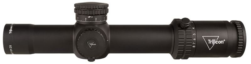 Trijicon Credo 1-8x28mm 34mm Tube LED Illuminated Red/Green MRAD Segmented Circle Riflescope, Matte Black - 2900032