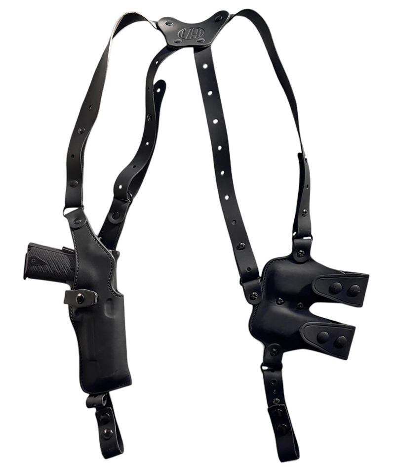 1791 Gunleather Optic Ready Shoulder Vertical Holster Black - NSS2.4SBLVR