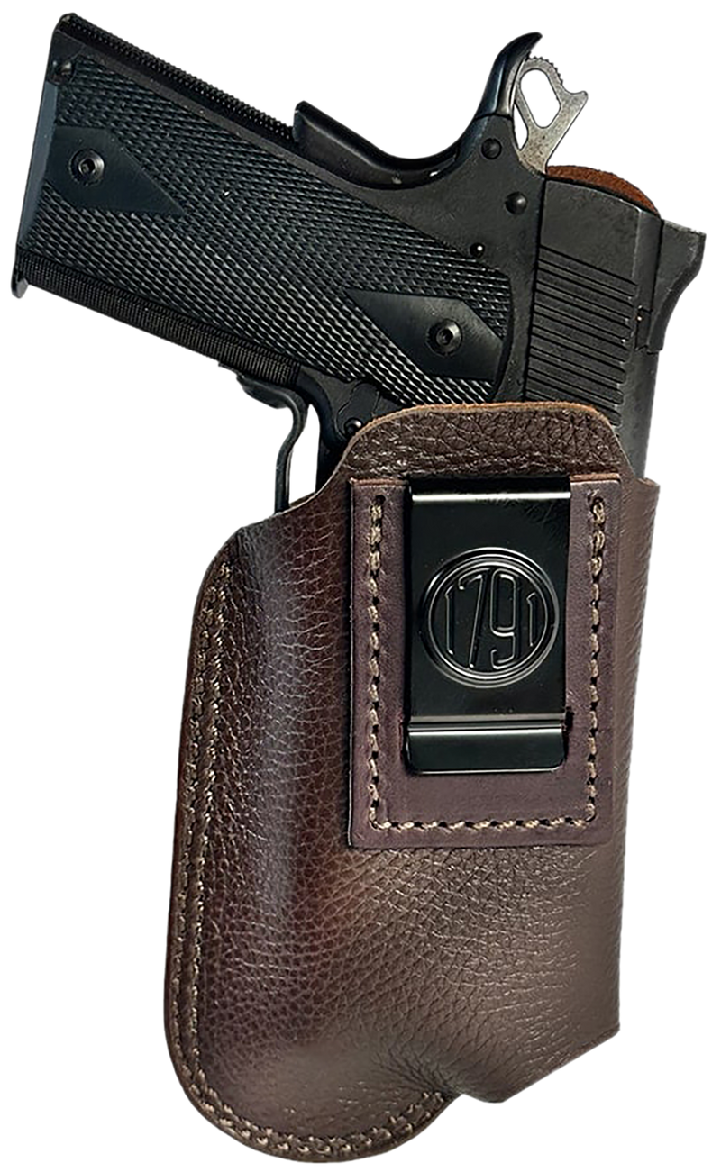 1791 Gunleather Optic Ready Light Bearing Fair Chasing IWB Holster, Brown Left Hand - ORLBFCD4LBRWL