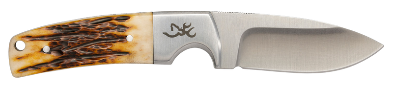 Browning Buckmark Hunter 3" Fixed Drop Point Plain Fixed Blade Knife, Brown - 3220509B
