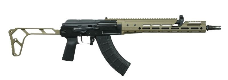 Black Rain Ordnance Freedom Fighter AK47 7.62X39 30rd Rifle, Black/FDE - BRO-AK-BLK-FDE