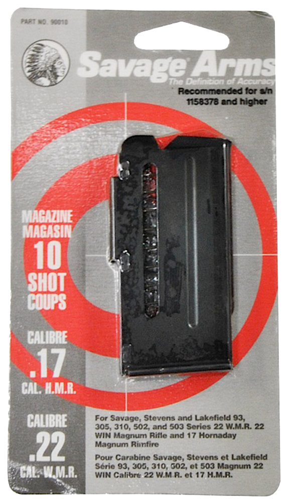 Savage Arms 93 Series Magazine .17 HMR/.22 WMR 10rd Blued Steel - 90010