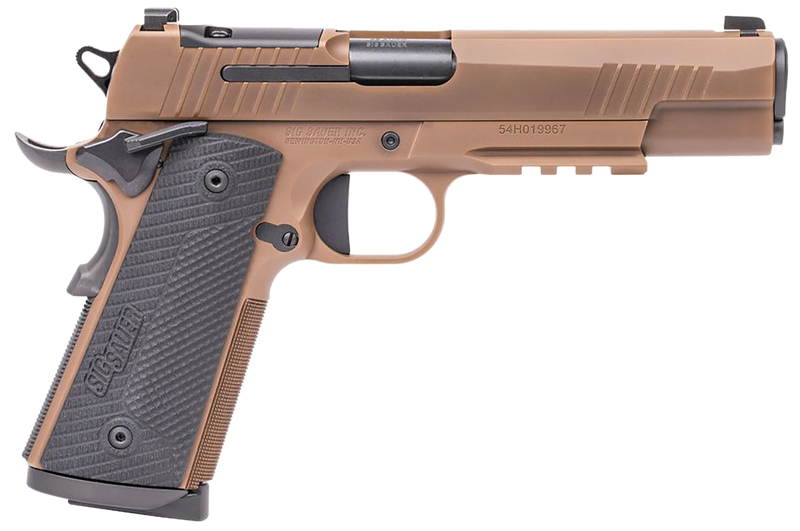 Sig Sauer 1911-X 45 ACP 5" 8+1 Pistol, Coyote Tan PVD - 1911XR45CXR3