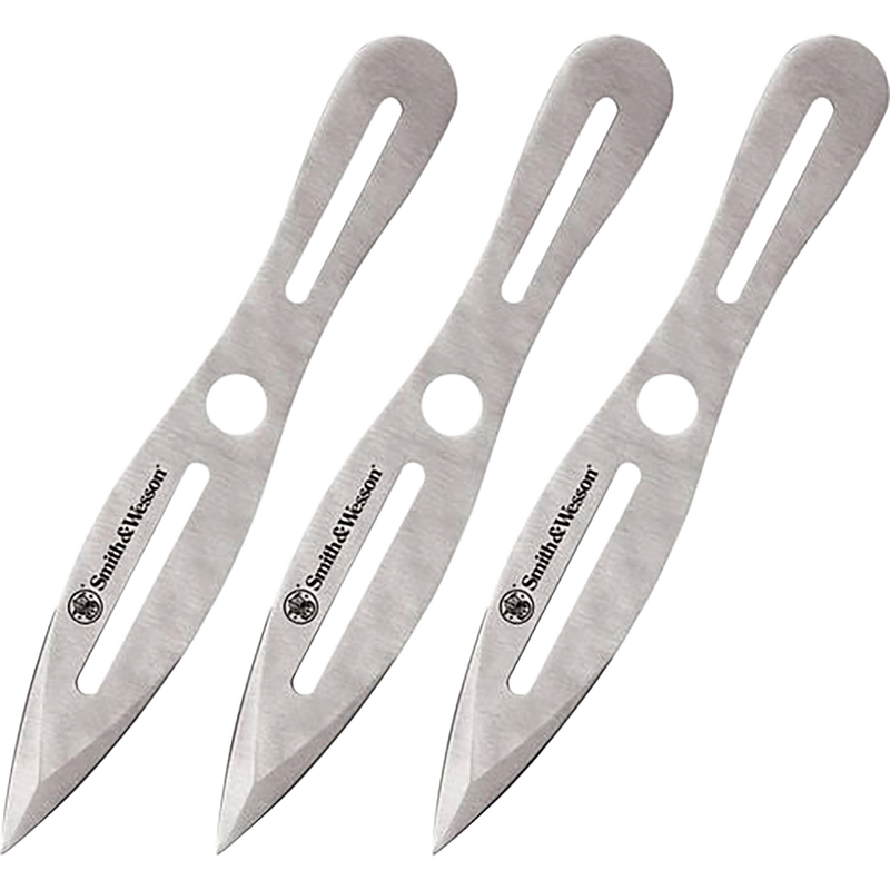 Smith & Wesson Knives Bullseye Throwing Knives, Stainless Steel - SWTK10CP