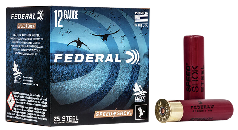 Federal Speed-Shok Steel 12 Gauge 3.5" 1 3/8 oz BB Shot 25 Round Box - WF133BB
