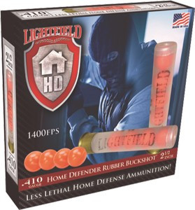 Lightfield 410 Gauge 2.5" Rubber Buck 4 Pellet 5 Round Box - RBHD410