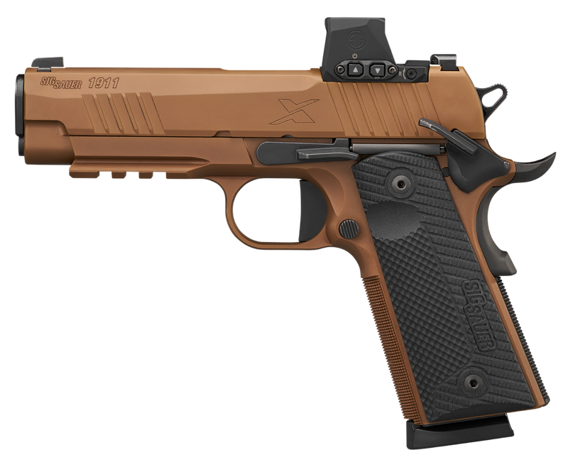 Sig Sauer 1911-X Carry 45 ACP 4.25" 8+1 Pistol, Coyote Tan - 1911XCA45CXR3RXX