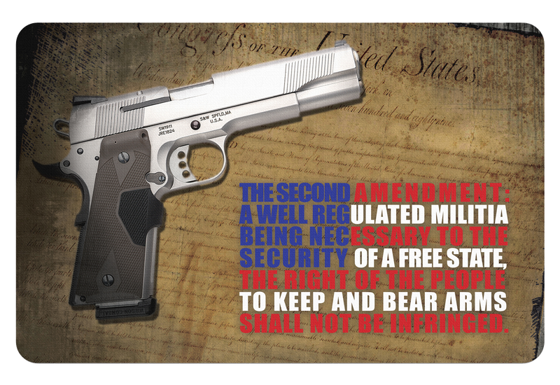 TekMat 2nd Amendment Cleaning Mat 11" x 17" - TEKR172AMEND