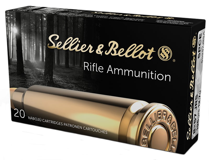 Sellier & Bellot 8x57 JRS 196gr Soft Point Rifle Ammunition, 20/Box - SB857JRSA