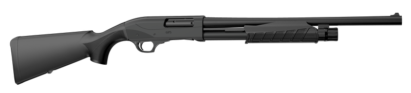 Retay GPS Tactical 12 Gauge 18.5" 4+1 Pump Action Shotgun, Matte Black - GPSTAC18