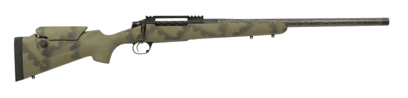 Proof Research Tundra Ti X 7mm PRC 22" Bolt-Action Rifle, Black with Green Jungle Stock - 145050
