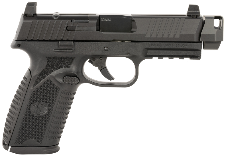 FN 510 MRD Compensated 10mm 4.43" 15rd Pistol, Black - 66-102124