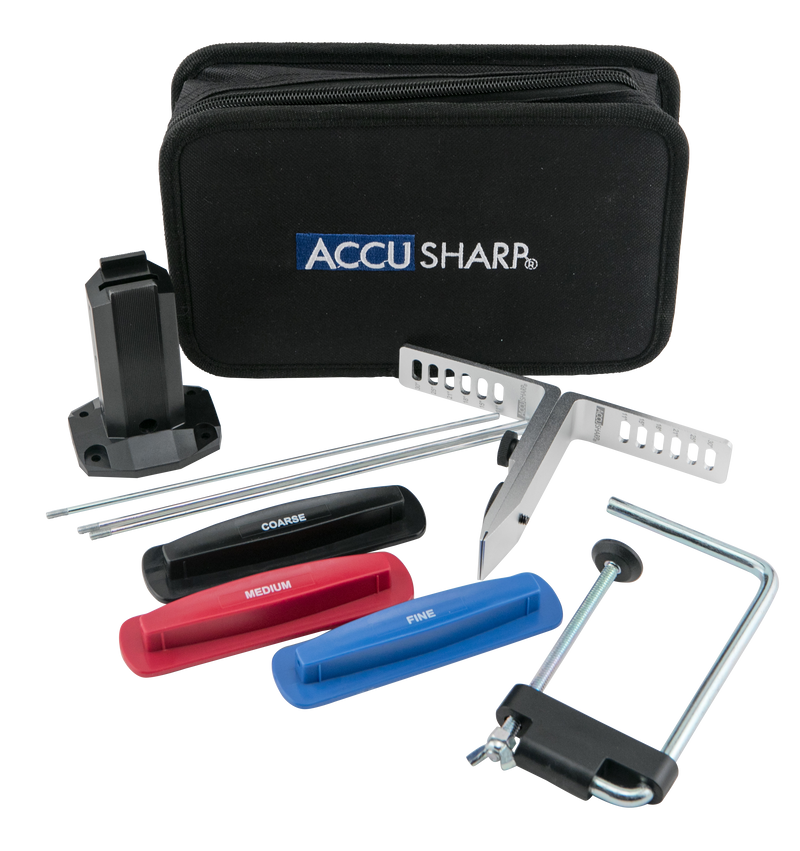 AccuSharp 3-Stone Precision Knife Sharpening Kit with Case, Black - 060C