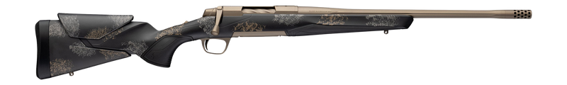 Browning X-Bolt 2 Speed SPR HD 7mm PRC 20" 3+1 Bolt-Action Rifle, Smoked Bronze Cerakote with Gray/Bronze Camo Stock - 036143298