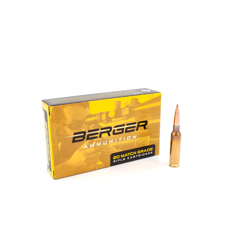 Berger Bullets 6.5 Creedmoor 140gr Hybrid Target Rifle Ammunition, 20rd Box - 31011