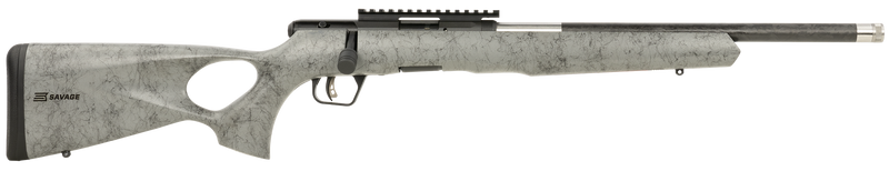 Savage Arms B22 Timberlite Thumbhole 22 WMR 18" 10+1 Bolt-Action Rifle, Gray/Black - 70518