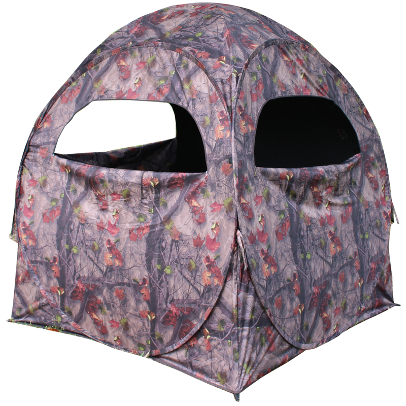 HME Spring Steel 75 2-Person Pop-Up Ground Blind, Camo - HMESS75