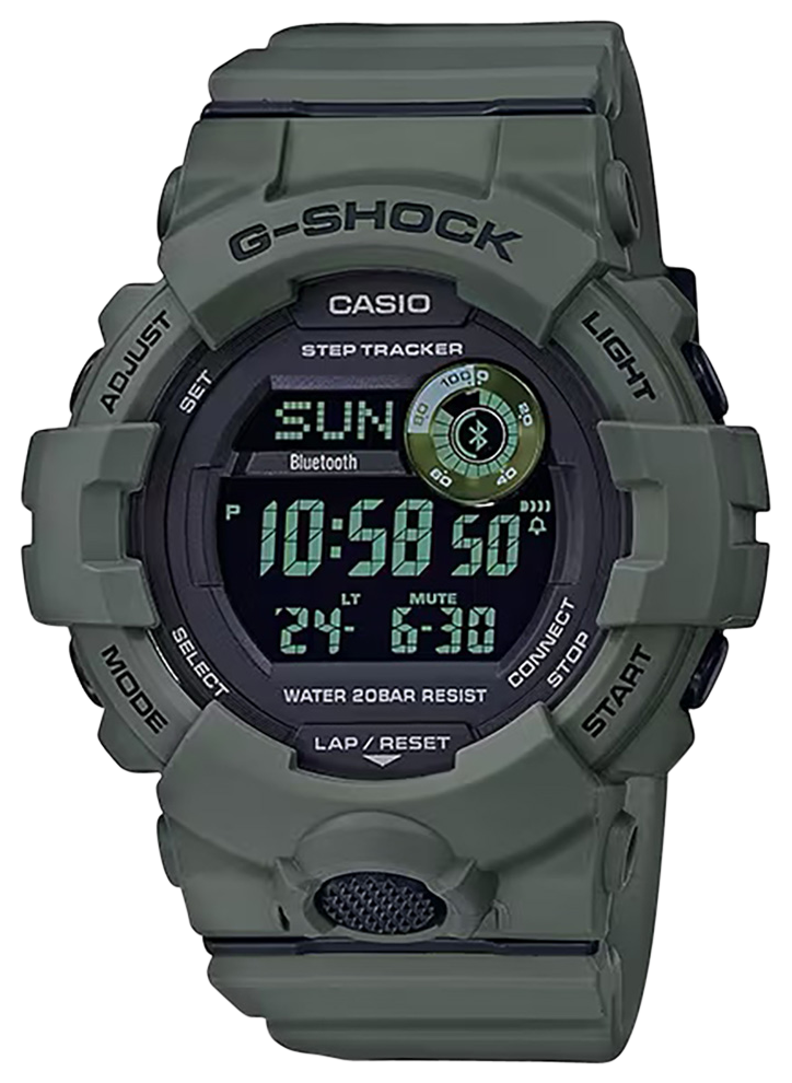 G-Shock Tactical Move Power Trainer Fitness Tracker Green - GBD800UC3