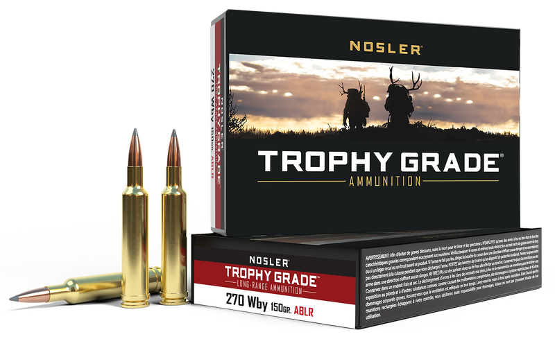 Nosler Trophy Grade Long-Range .270 Weatherby Magnum 150gr AccuBond LR Rifle Ammunition - 60150