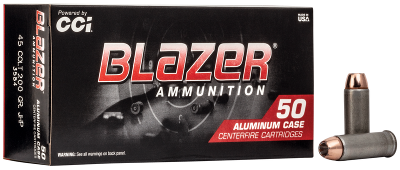 CCI Blazer 45 Colt 200gr Jacketed Hollow Point Handgun Ammunition - 3584