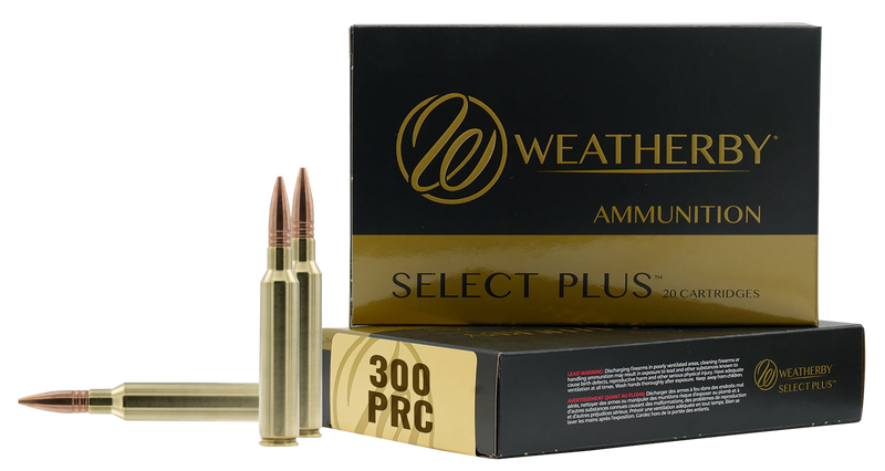 Weatherby Select Plus 300 PRC 205gr Berger Elite Hunter Rifle Ammo, 20rd Box - R300P205EH