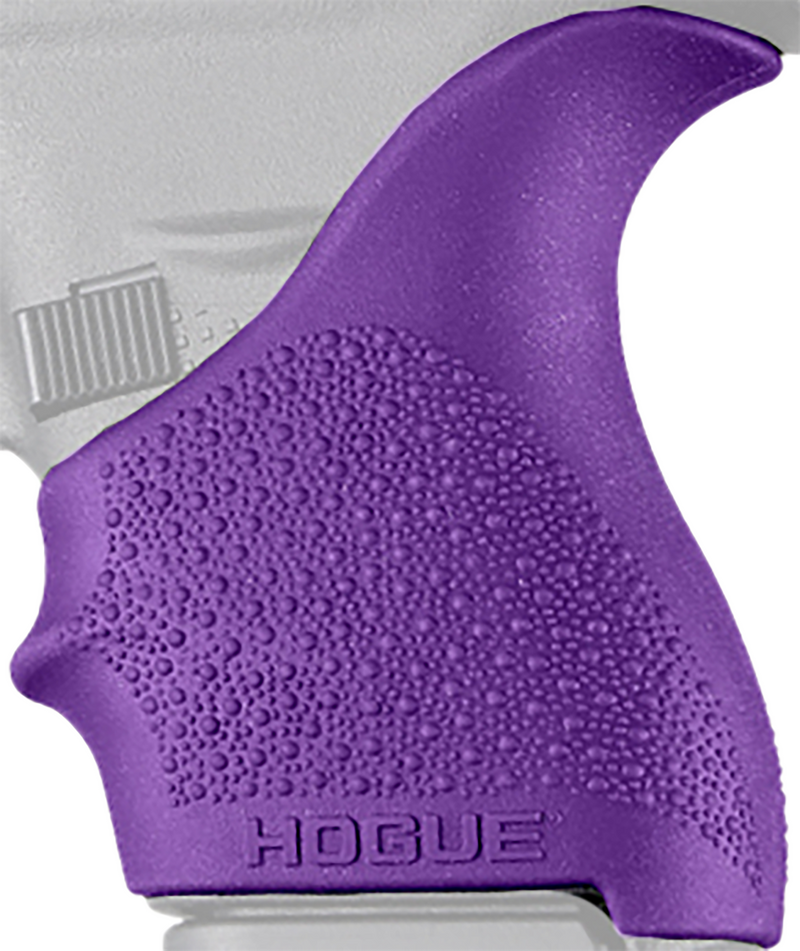 Hogue HandAll Beavertail Grip Sleeve, Textured Purple Rubber for Glock 42/43 - 18206