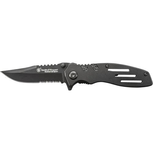 Smith & Wesson Extreme Ops Liner Lock Folding Knife, Black - SWA24S