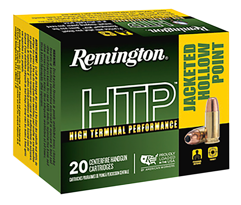 Remington HTP 45 Colt 230gr Jacketed Hollow Point Handgun Ammunition, 20rd - 23012