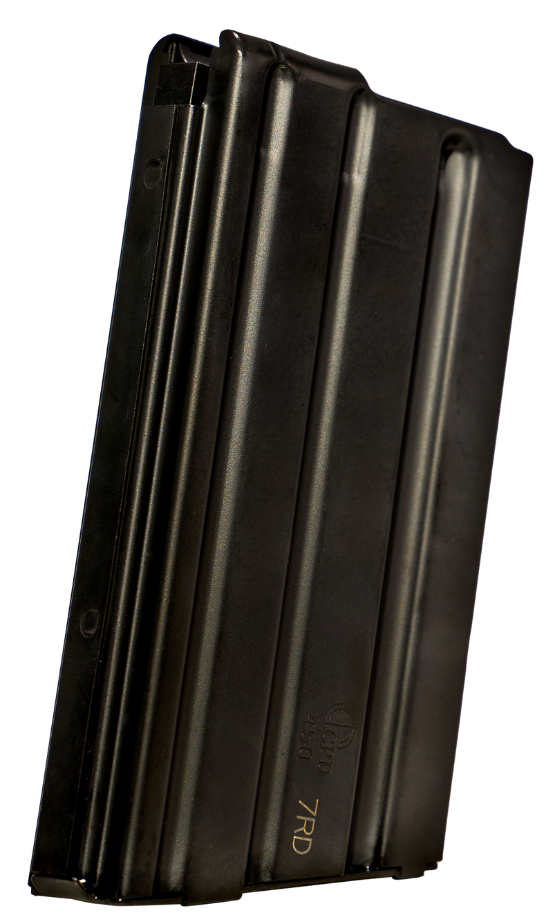 DuraMag SS .450 Bushmaster 7rd Rifle Magazine, Black Stainless Steel - 7X45041175CPD