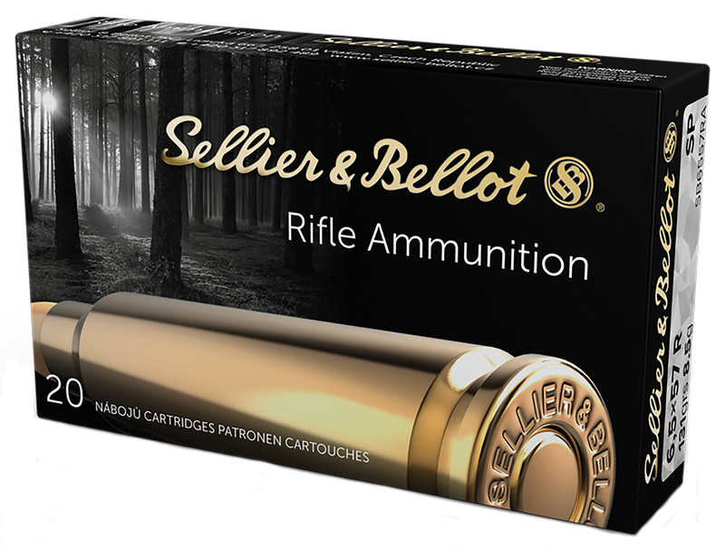 Sellier & Bellot 6.5x57mm 131gr Soft Point Rifle Ammo, 20 Rounds - SB6557RA