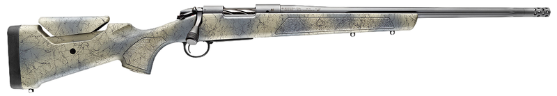 Bergara B-14 Sierra Wilderness 6.5 PRC 20" 3rd Bolt-Action Rifle, Sniper Gray Cerakote/Wilderness Camo - B14SM809