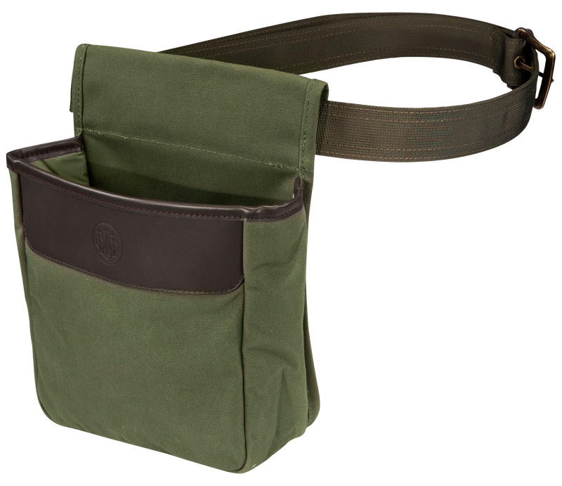 Beretta Waxwear Shell Pouch Green Cotton/Leather - BS961020610076