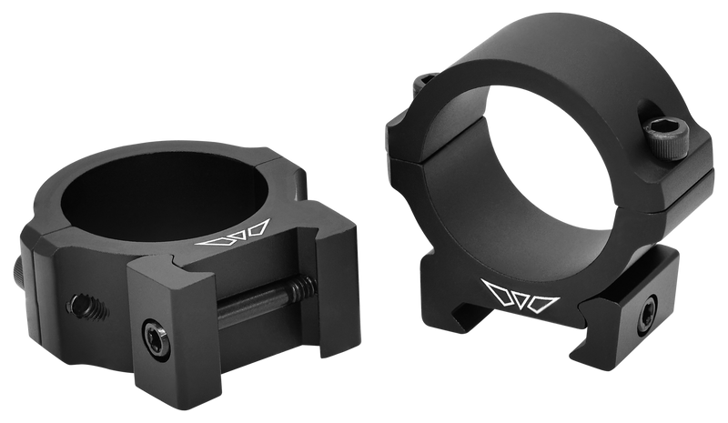 Warne Vapor Horizontal Scope Rings 30mm Low Matte Black - V613M