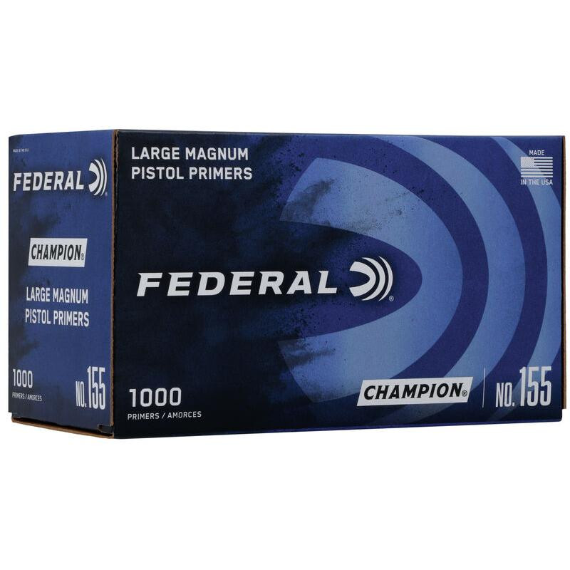 Federal Premium Champion Centerfire Primers Mag Large Pistol 1000/ct - 155