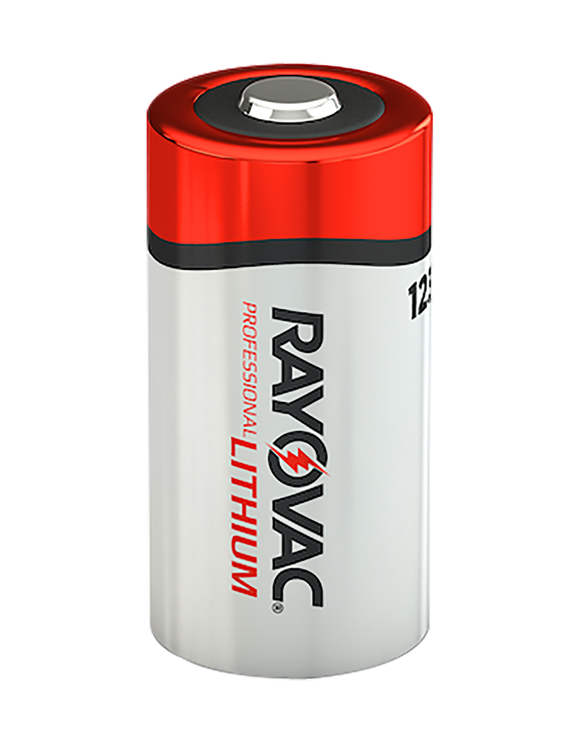 Rayovac RL123A2 123A Lithium Battery Silver/Red - RL123A2