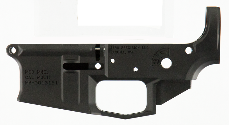 Aero Precision M4E1 Stripped Lower Receiver AR-15 .223 Rem/5.56 NATO, Black Anodized - APAR600001C