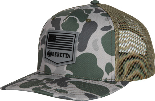 Beretta Cap PM Trucker R 112 Rubber Patch Green Duck Camo - BC047T1675085X