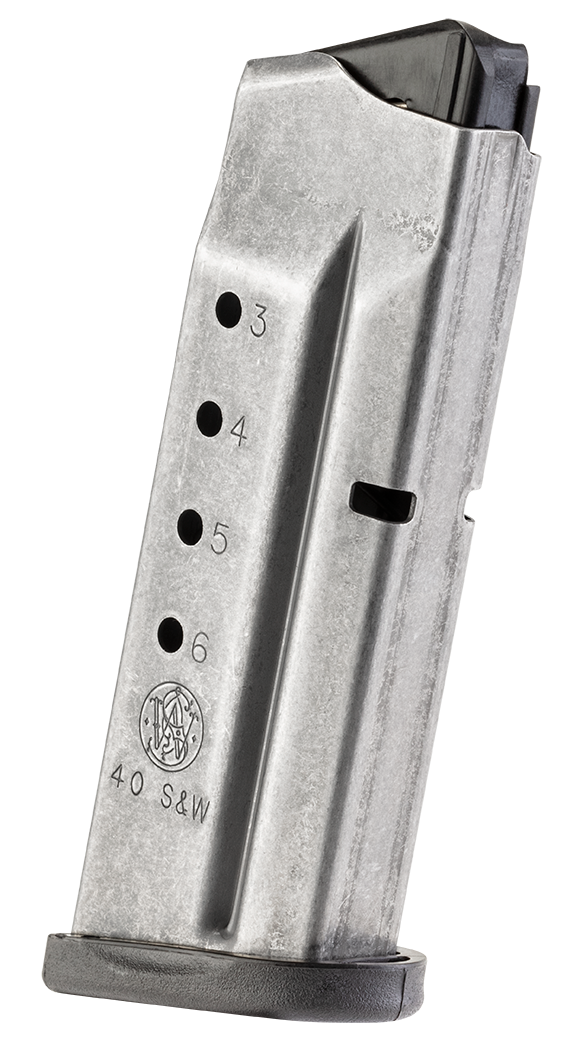 Smith & Wesson M&P Shield .40 S&W 6rd Magazine, Stainless Steel - 199330000