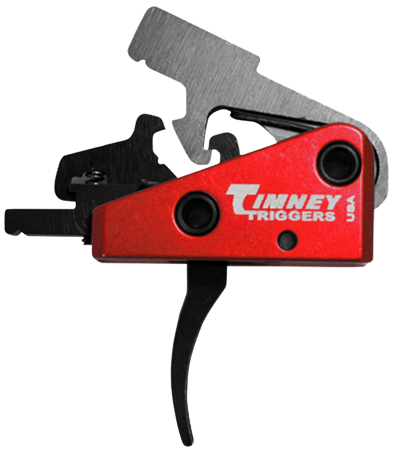 Timney Triggers Targa Short 2-Stage Trigger, 2+2 lbs Draw Weight, Black/Red Finish - 662S