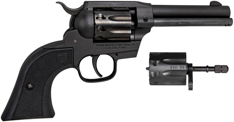 Diamondback Sidekick .22 LR/.22 WMR 4.5" 9rd Revolver, Black Cerakote - DB0500A001