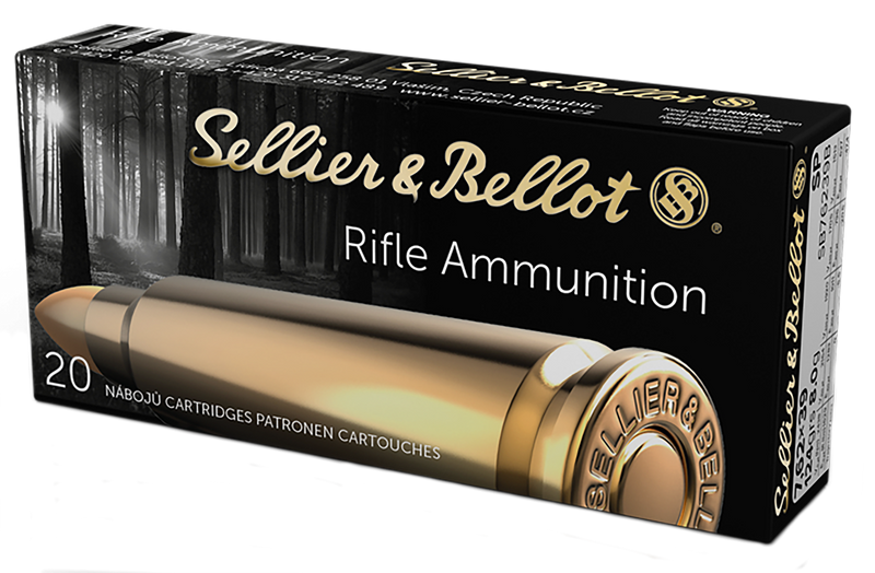 Sellier & Bellot 7.62x39mm 124gr Soft Point Rifle Ammo, 20rd Box - SB76239B