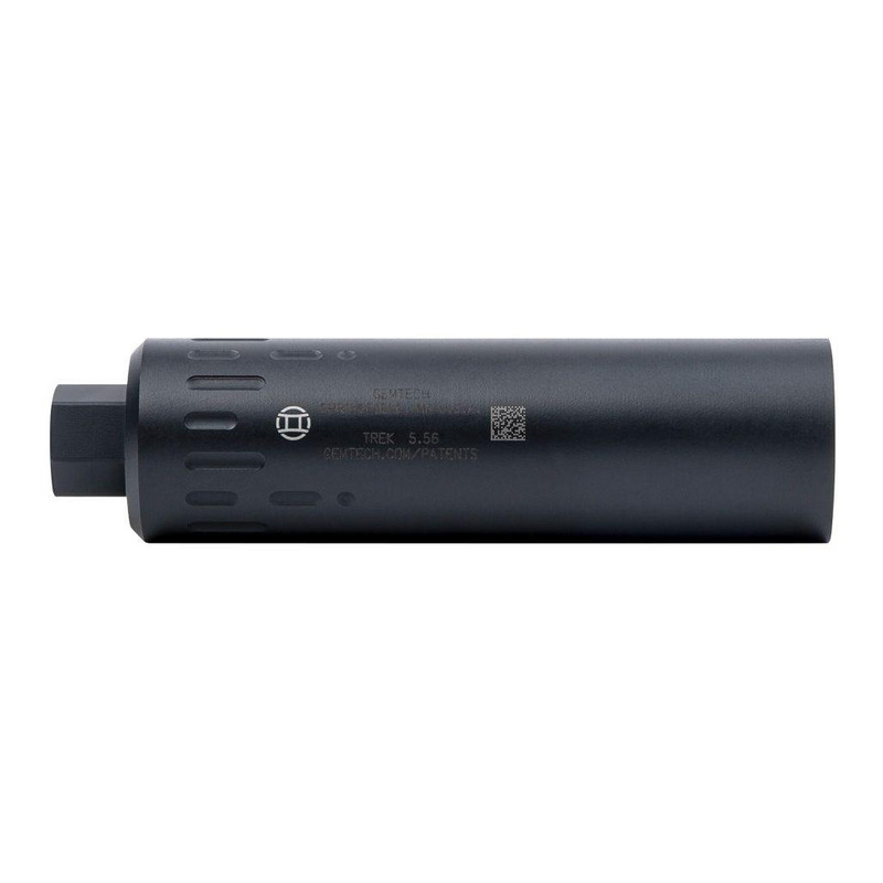 Gemtech Trek II 5.56 NATO Suppressor, Black - 12110