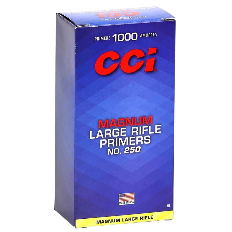 CCI Magnum Rifle No. 250 Large Rifle Primers 1000/Box - 0015