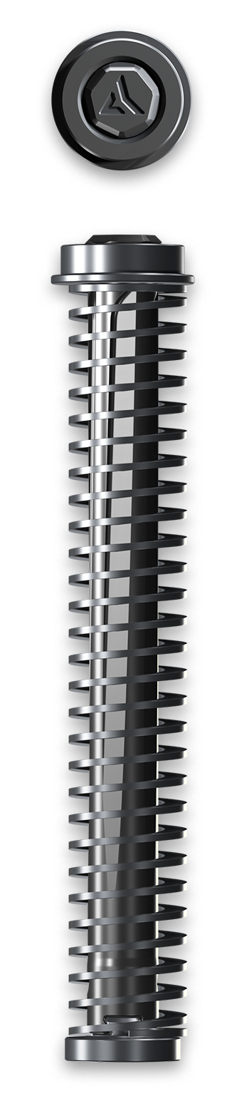 Radian Weapons Compressor Quick-Tune Guide Rod, Glock 19/19X/45, Black Nitride - AG19ROD