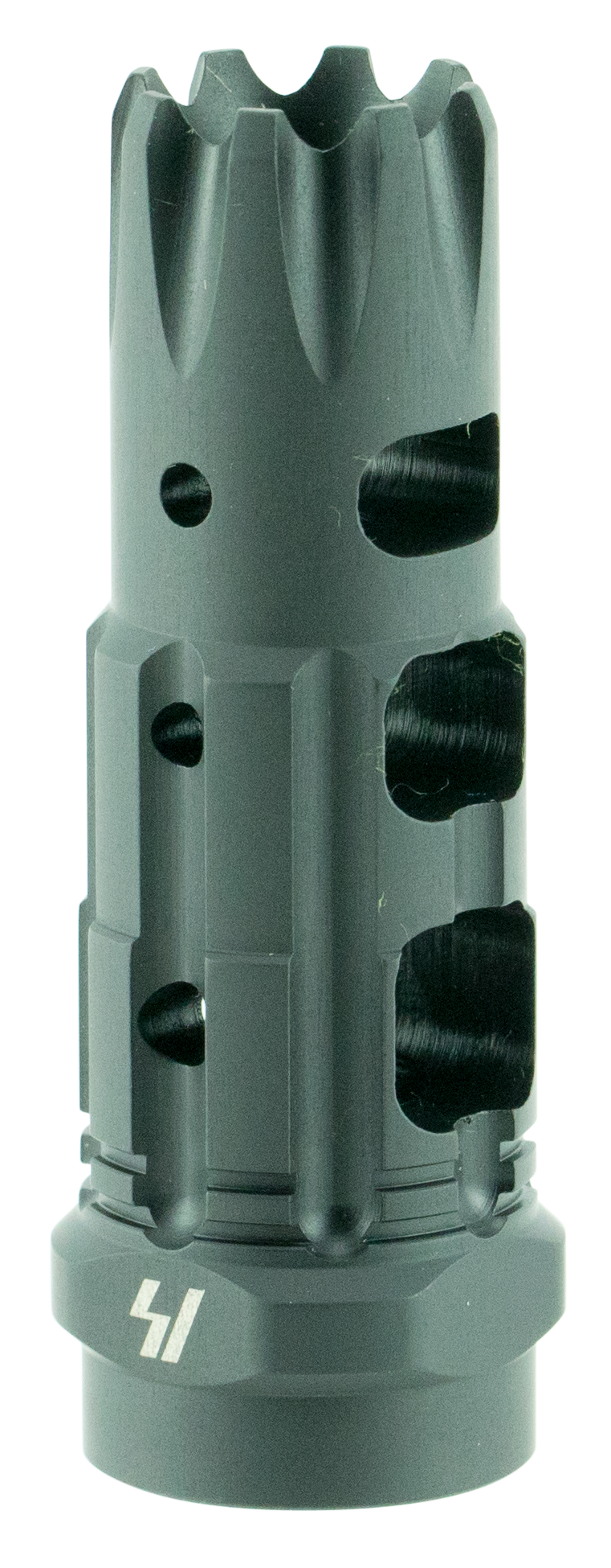 Strike Industries Triple Crown Comp 223/5.56 NATO Compensator, Black Steel 1/2"-28 - TCCOMP223