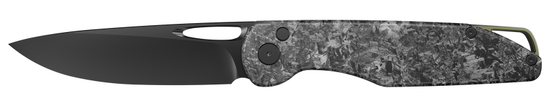 Outdoor Edge Kaytan Folding Knife, Black Carbon Fiber - KN1C