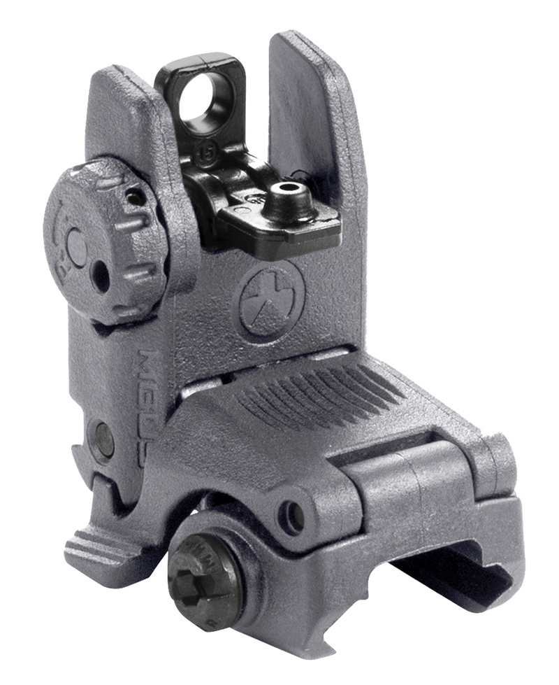Magpul MBUS Rear Flip-Up Sight, Stealth Gray - MAG248-GRY