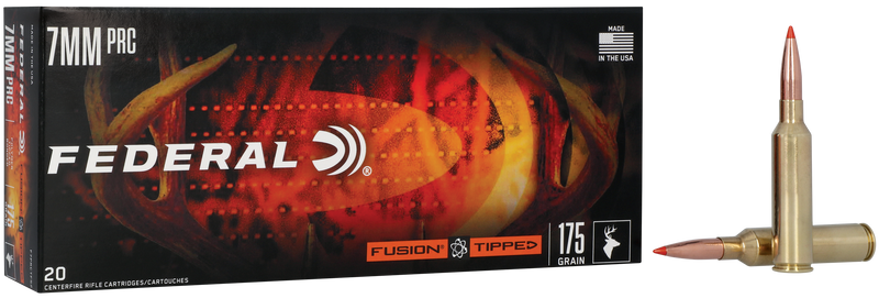 Federal Fusion Tipped 7mm PRC 175gr Polymer Tip Rifle Ammunition - F7PRCTFS2