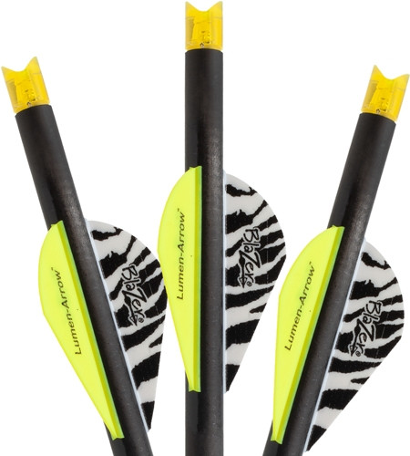 Lumenok Xbow Arrow 20" Carbon HD Orange Crescent Nock 3-Pack - BECC3
